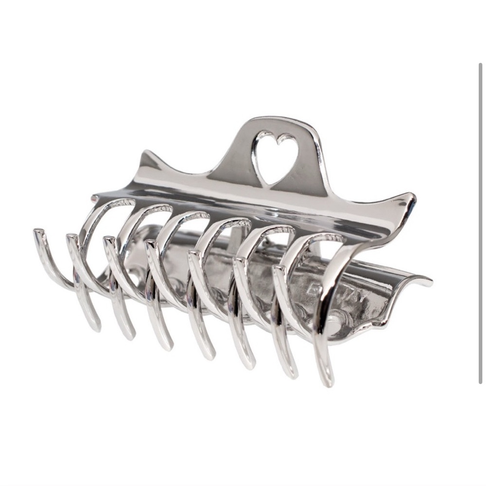 Emi Jay Silver HEARTBREAK Hair Claw Clip